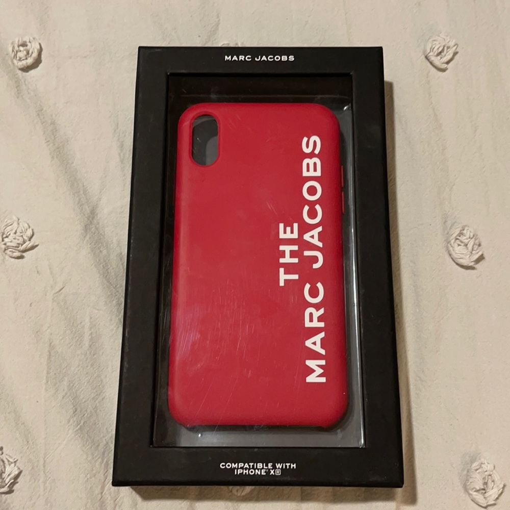 Red Marc Jacobs XR phone case